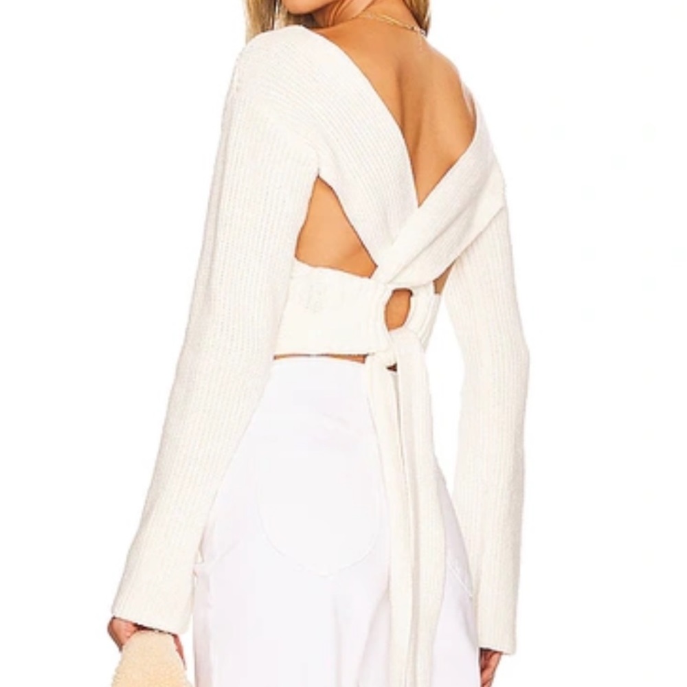 Sovere Knit Tie Back Sweater